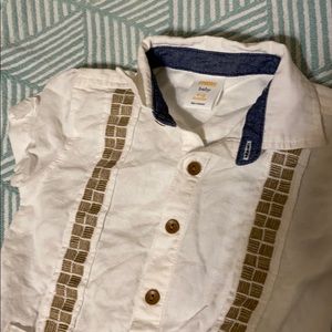 Gymboree white collared romper